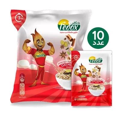 اوتمیل (جو دو سر پرک) با طعم ماسالا فدوکس (پک 10 ساشه)