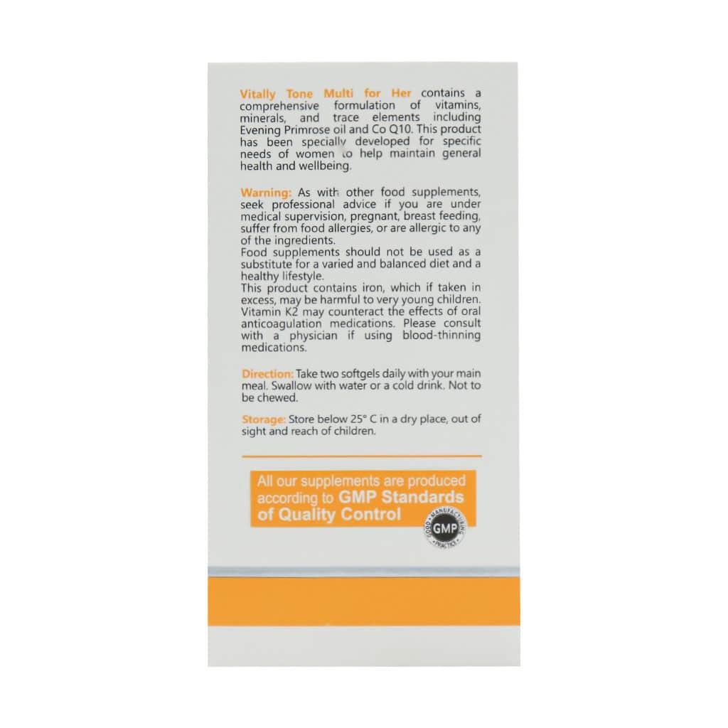 کپسول مولتی ویتامین بانوان ویتالی تون | تنظیم هورمون و افزایش انرژی