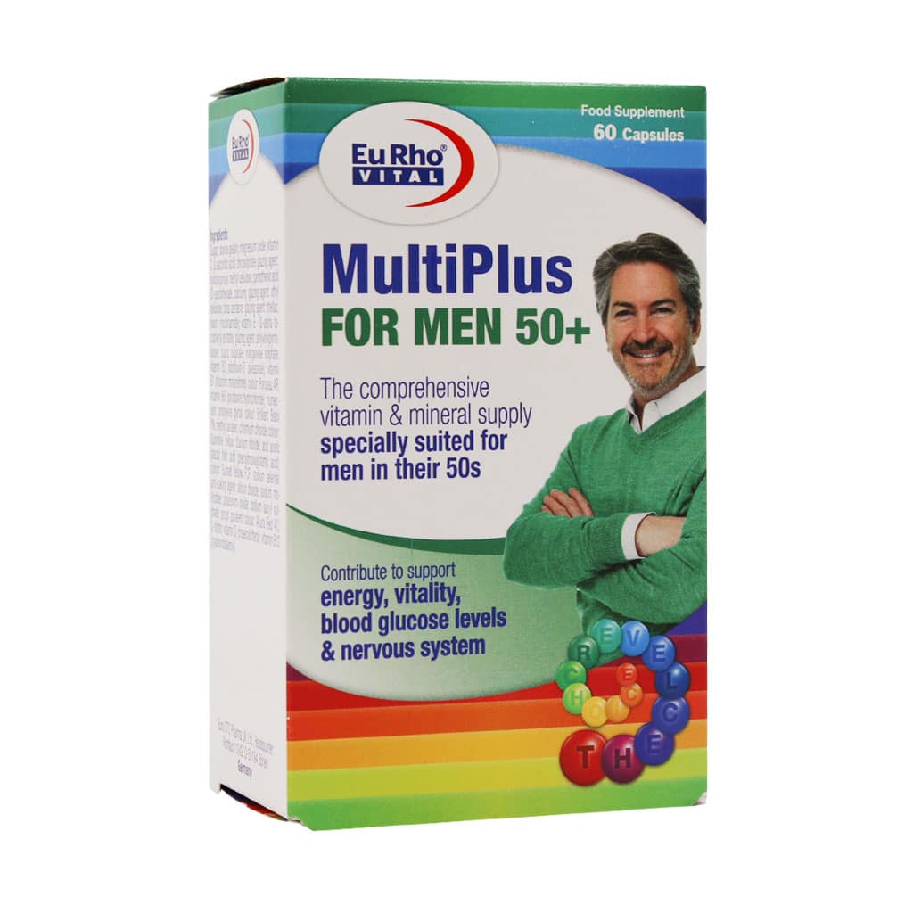 مولتی پلاس فورمن 60 عددی یوروویتال | مولتی ویتامین آقایان بالای 50 سال