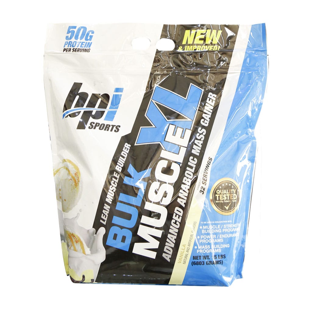 پودر گینر وانیلی BPI Bulk Muscle XL بی پی آی 6803 گرم | افزایش حجم عضلات