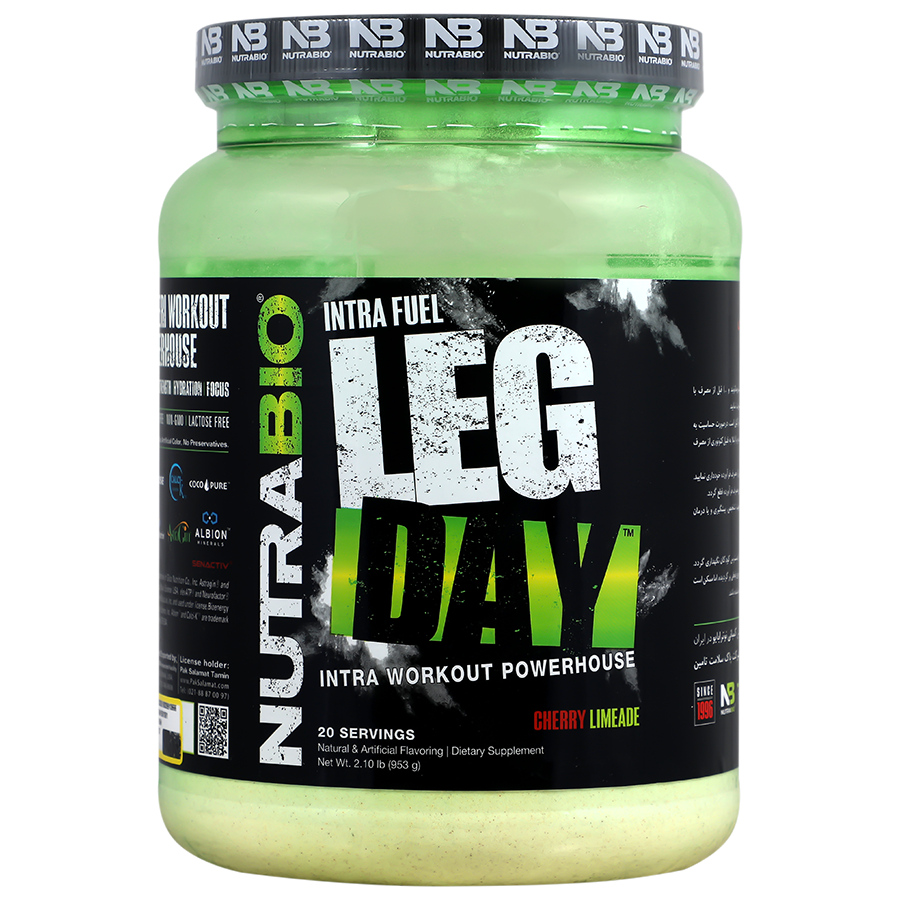 پودر اینتراورک‌اوت نوترابایو لگ‌دی 953 گرم طعم لیموناد گیلاس | انرژی پایدار، هیدراتاسیون پیشرفته و طیف کامل EAA+BCAA
