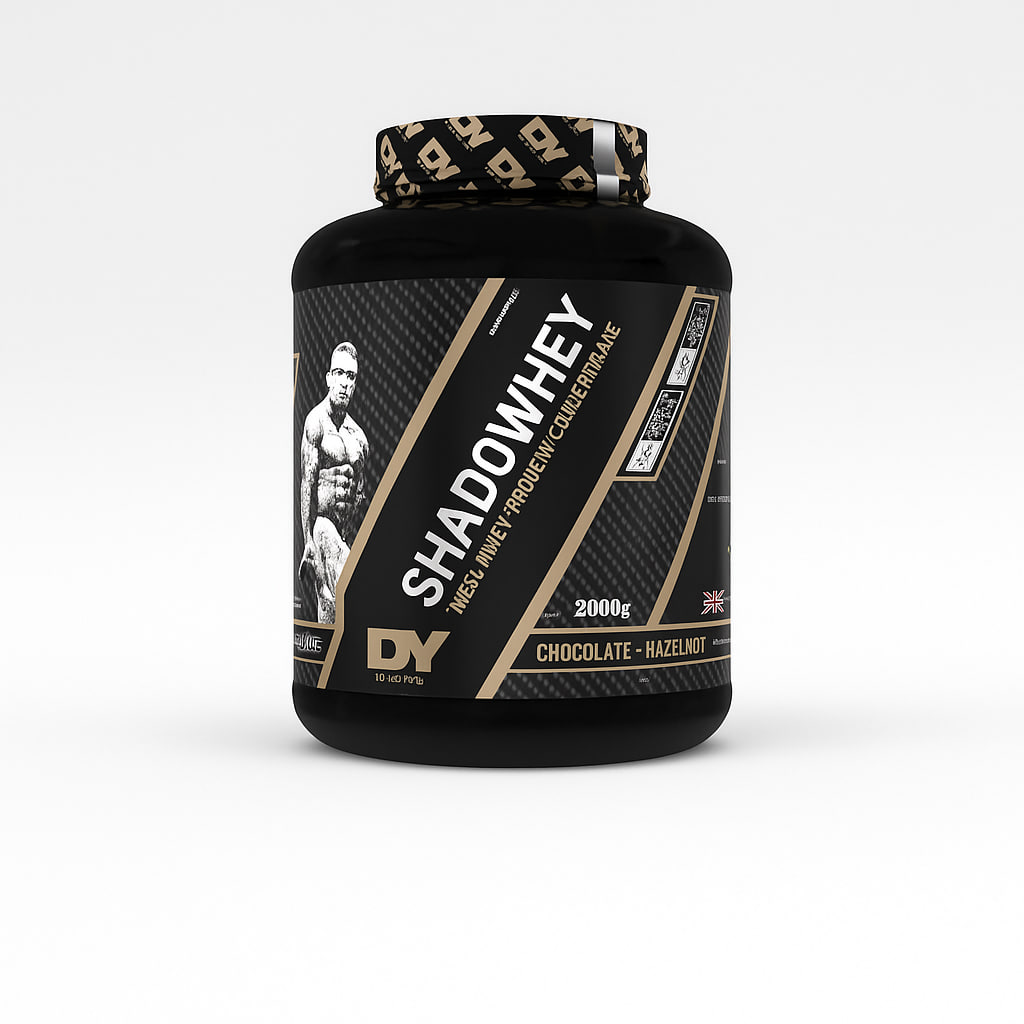 پودر پروتئین شادو وی ۲۰۰۰ گرمی طعم شکلات فندق | ۲۳ گرم وی + گلوتامین