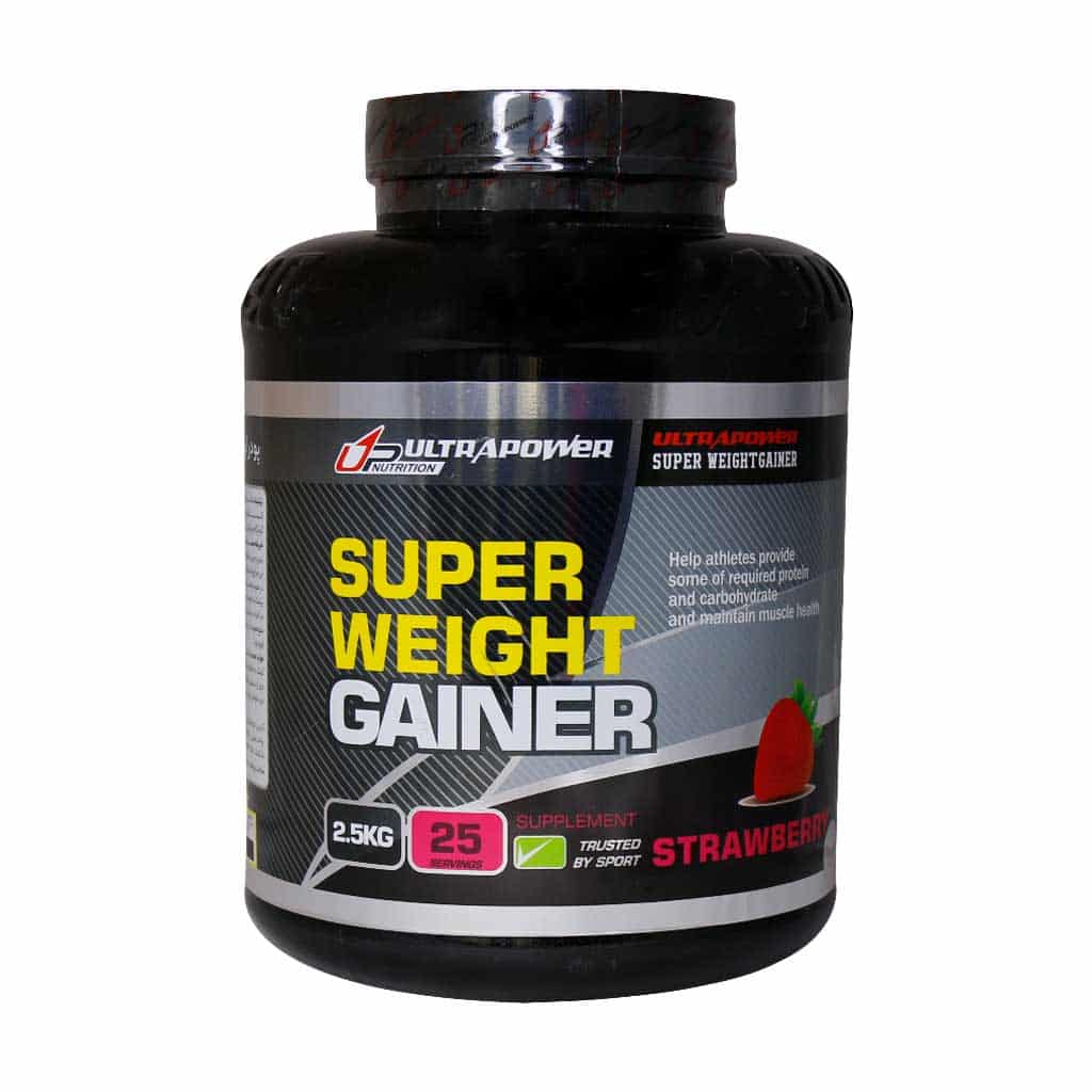 پودر گینر اولترا پاور پگاه ۲.۵ کیلوگرمی طعم توت فرنگی | افزایش وزن و حجم عضلانی