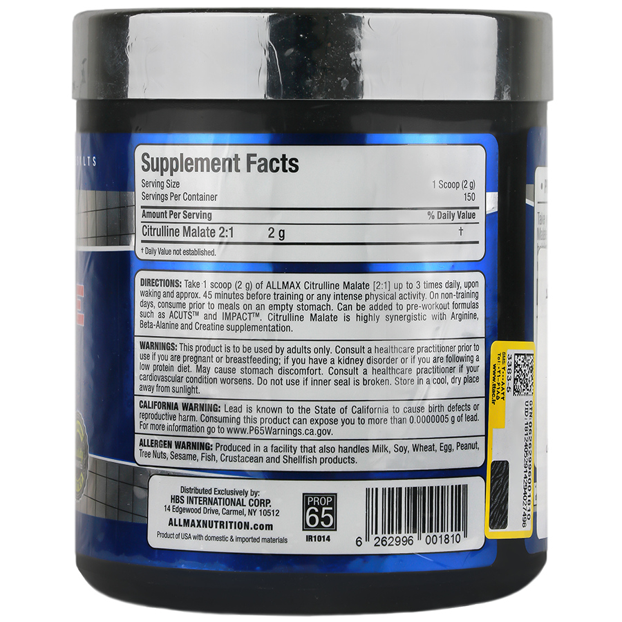 سیترولین مالات آلمکس 300 گرم | افزایش استقامت، پمپ عضلانی و عملکرد تمرین