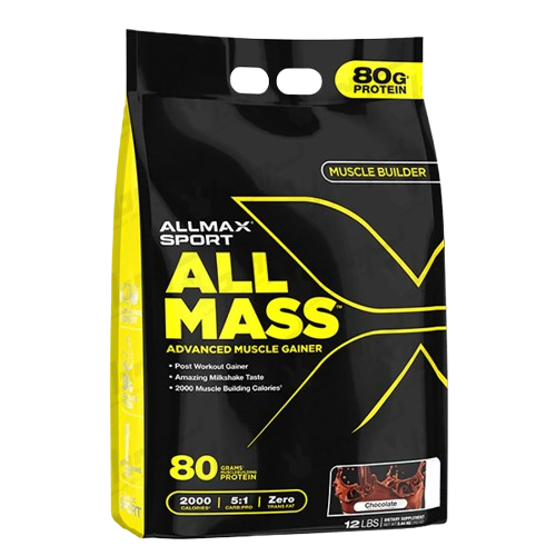 پودر گینر آل مس آلمکس اسپورت ۵۴۴۰ گرمی طعم شکلات | افزایش وزن و حجم با نسبت ۵ به ۱ کربوهیدرات به پروتئین