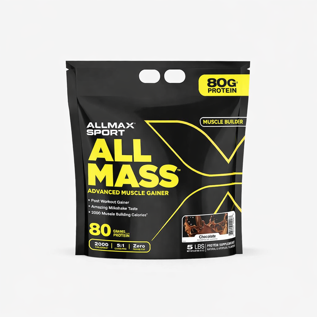 پودر گینر آل مس آلمکس اسپورت 2270 گرم شکلاتی| افزایش وزن و حجم با نسبت ۵ به ۱ کربوهیدرات به پروتئین