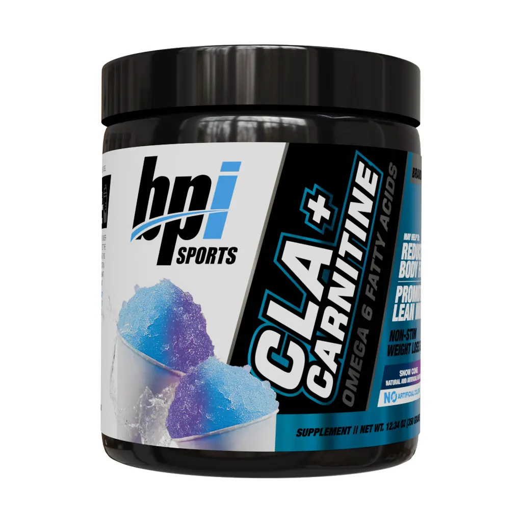 پودر سی ال ای و ال کارنیتین 350 گرمی بی پی آی طعم بستنی برفی | چربی سوز بدون کافئین و انرژی‌زا