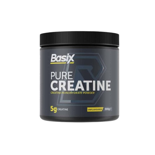 پودر پیور کراتین بیسیکس 300 گرمی | کراتین مونوهیدرات خالص برای افزایش قدرت و حجم عضلانی
