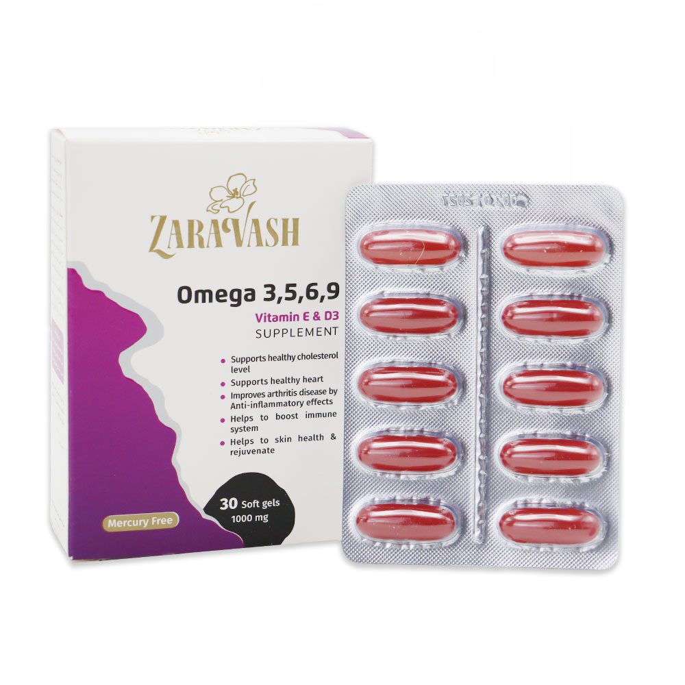 کپسول امگا 3 5 6 9 زراوش 30 عدد