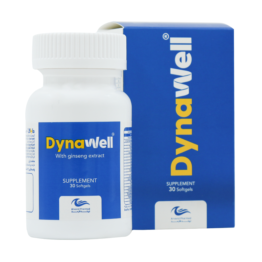 دایناول 30 عددی کپسول ژلاتینی اروند فارمد | مولتی ویتامین مینرال انرژیزا با جینسینگ