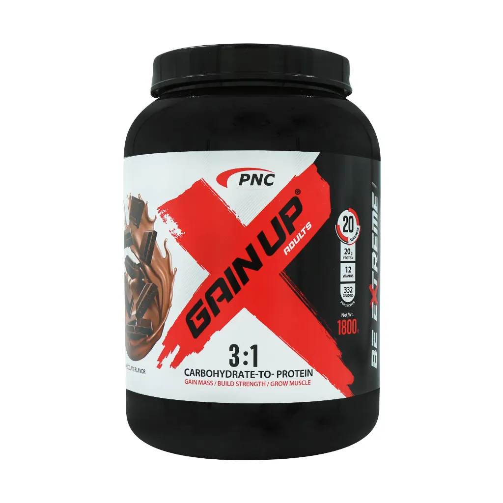 پی ان سی گین آپ کارن ۱۸۰۰ گرم شکلاتی | گینر پرکالری برای افزایش وزن و حجم عضلانی با پروتئین و کربوهیدرات