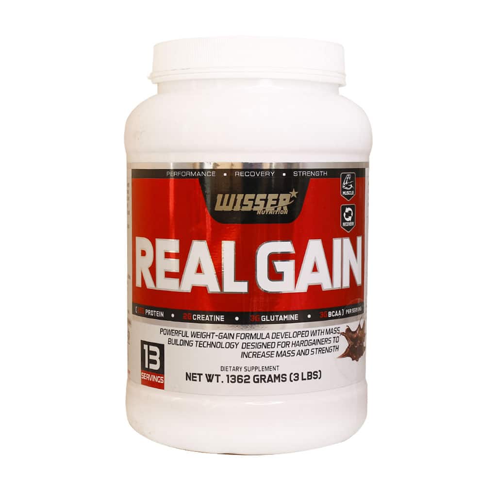 ویثر رئال گین 1362 گرم شکلاتی Wisser | گینر پرکالری برای افزایش وزن و حجم