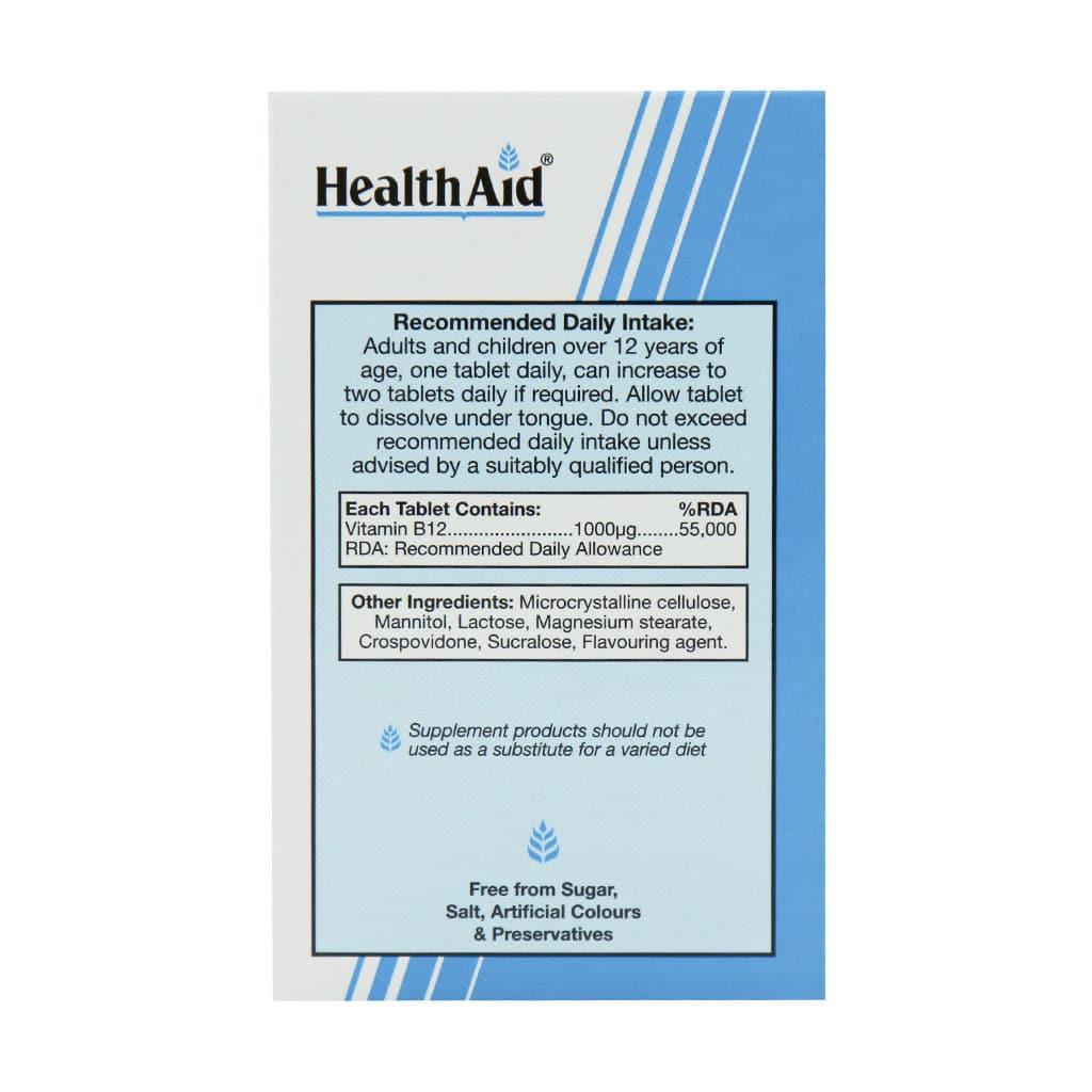 ب 12 1000 میکروگرم 50 عددی هلث اید | تقویت سیستم عصبی و خون‌سازی