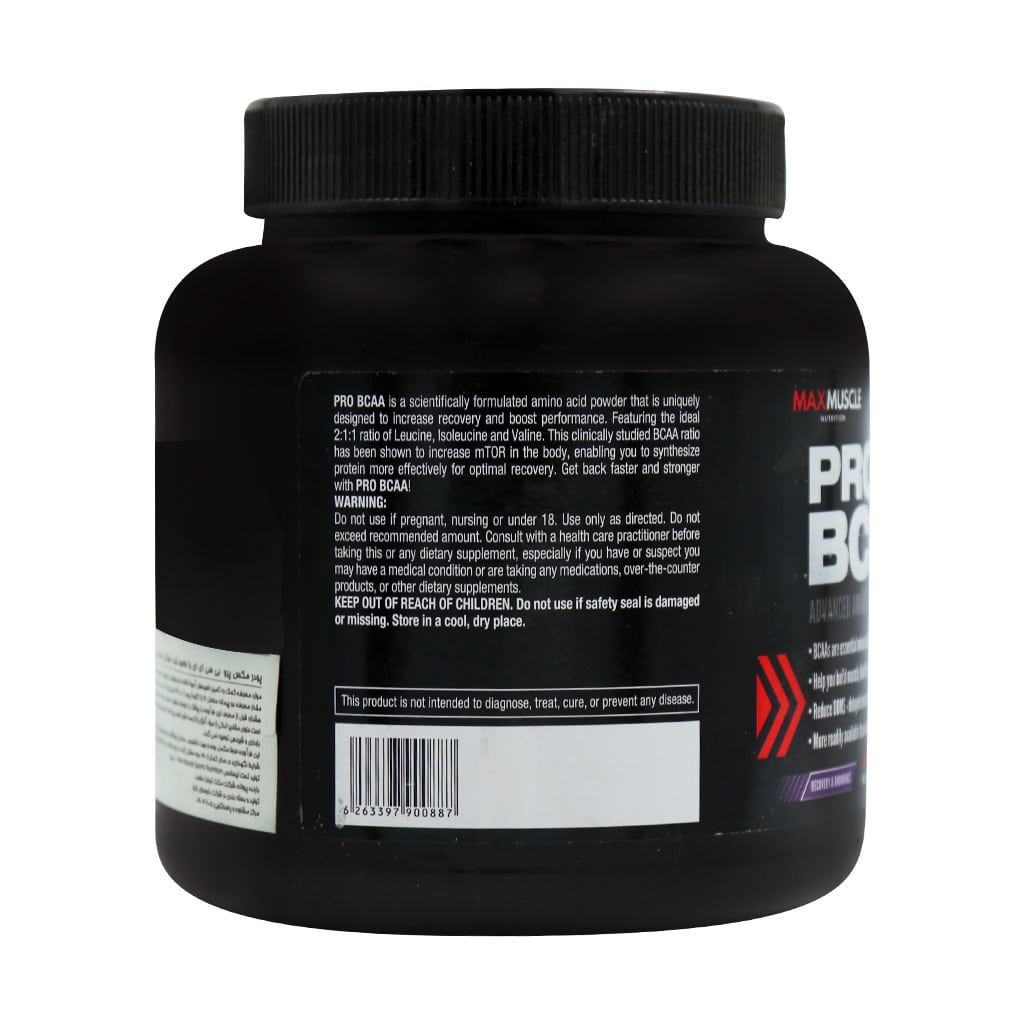 مکس ماسل پودر BCAA ۳۵۱ گرم طعم لیموناد صورتی | نسبت 2:1:1 با گلوتامین و سیترولین برای انرژی و ریکاوری