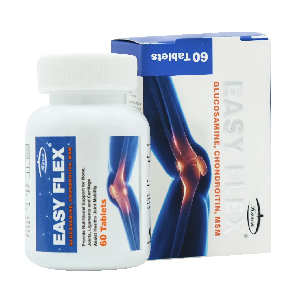 گلوکزامین ایزی فلکس ۶۰ عددی | گلوکزامین، کندرویتین و MSM برای تسکین درد مفاصل و ترمیم غضروف