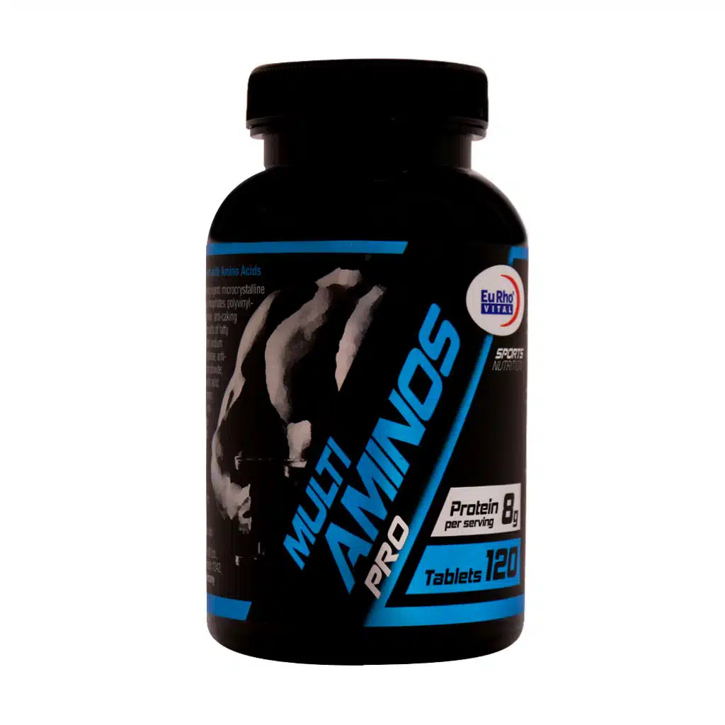 يوروويتال مولتی آمينو ۱۲۰ عددی | ۱۸ آمینو اسید + BCAA برای رشد و ریکاوری عضلات