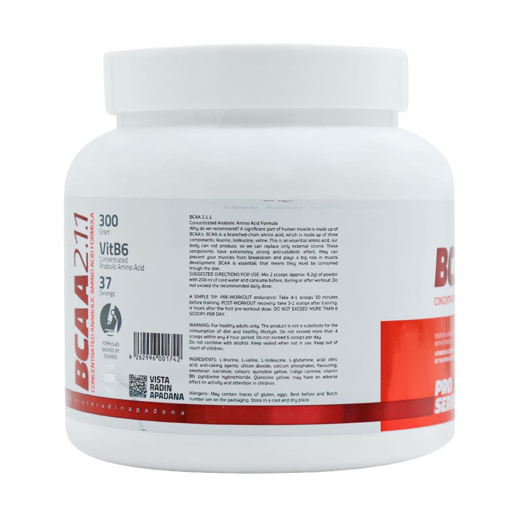 پودر تقویت عضلات نوتریشن پلاس مدل BCAA 300 گرمی