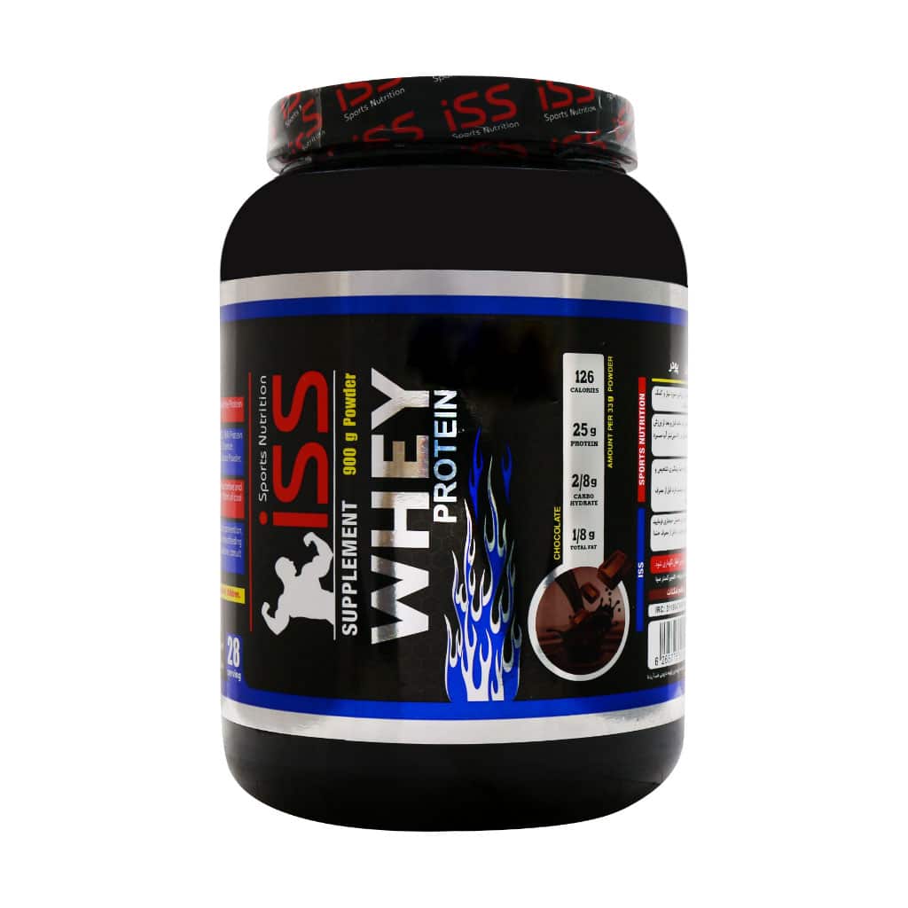 پودر وی پروتئین ISS شکلات ۹۰۰ گرمی | افزایش حجم عضلانی بدون چربی