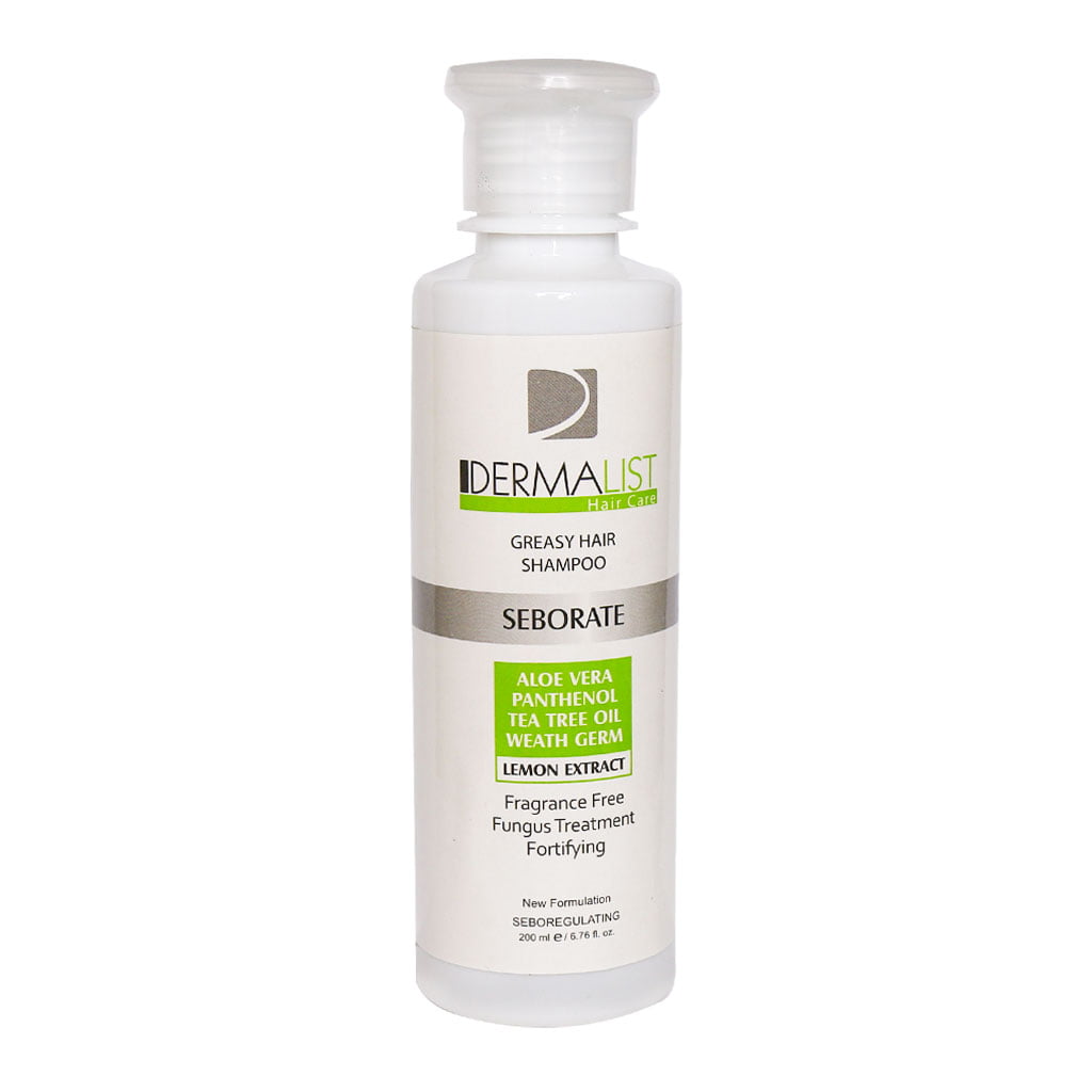 شامپو موهای چرب 200 میلی لیتر درمالیست تنظیم کننده چربی و PH پوست سر