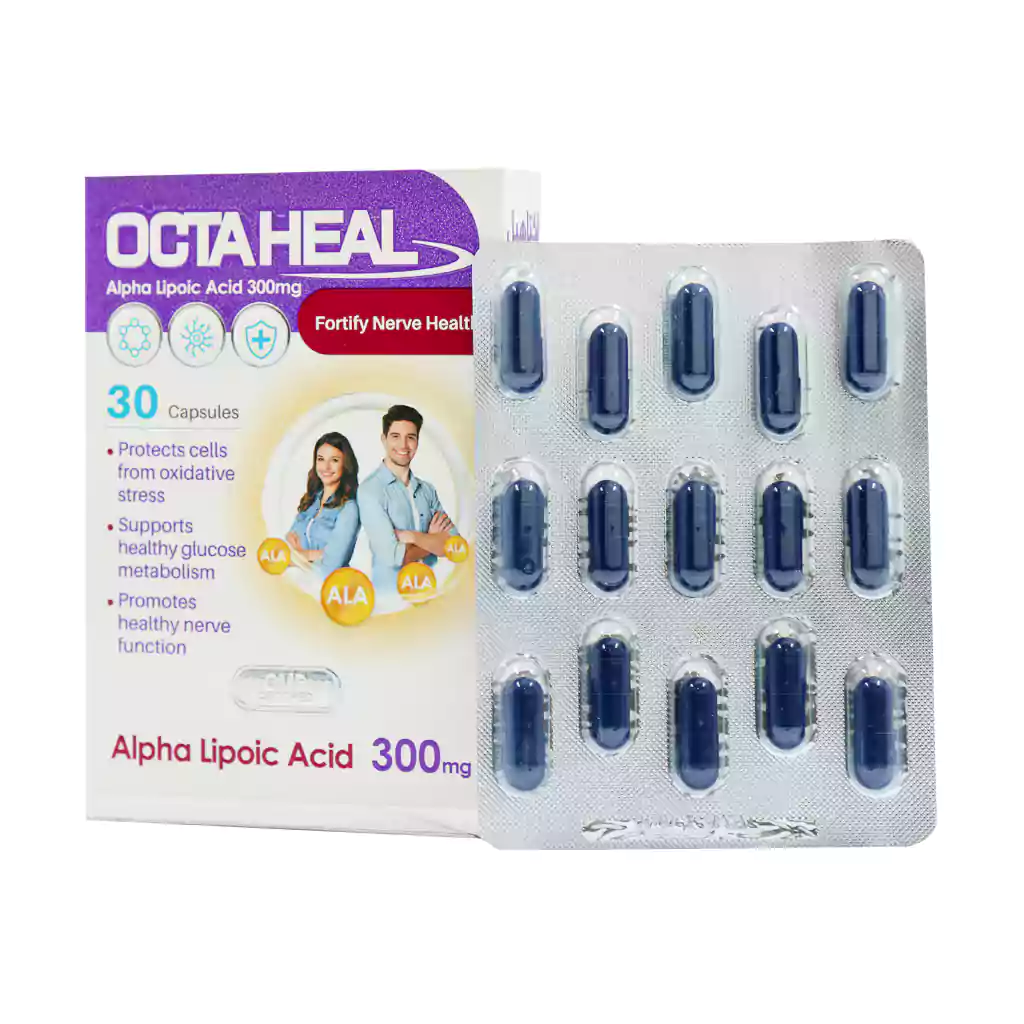 کپسول آلفا لیپوئیک اسید اکتاهیل 300 میلی‌گرم 30 عددی فاران شیمی | حمایت از سلامت اعصاب