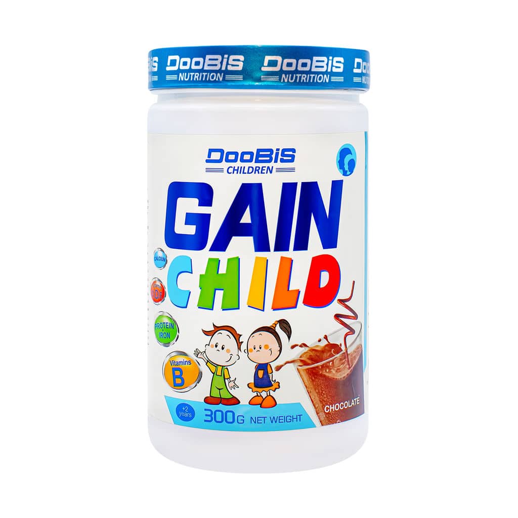 دوبيس گين آپ کودکان شکلاتی ۳۰۰ گرمی | افزایش وزن سالم با پروتئین وی و ویتامین‌ها