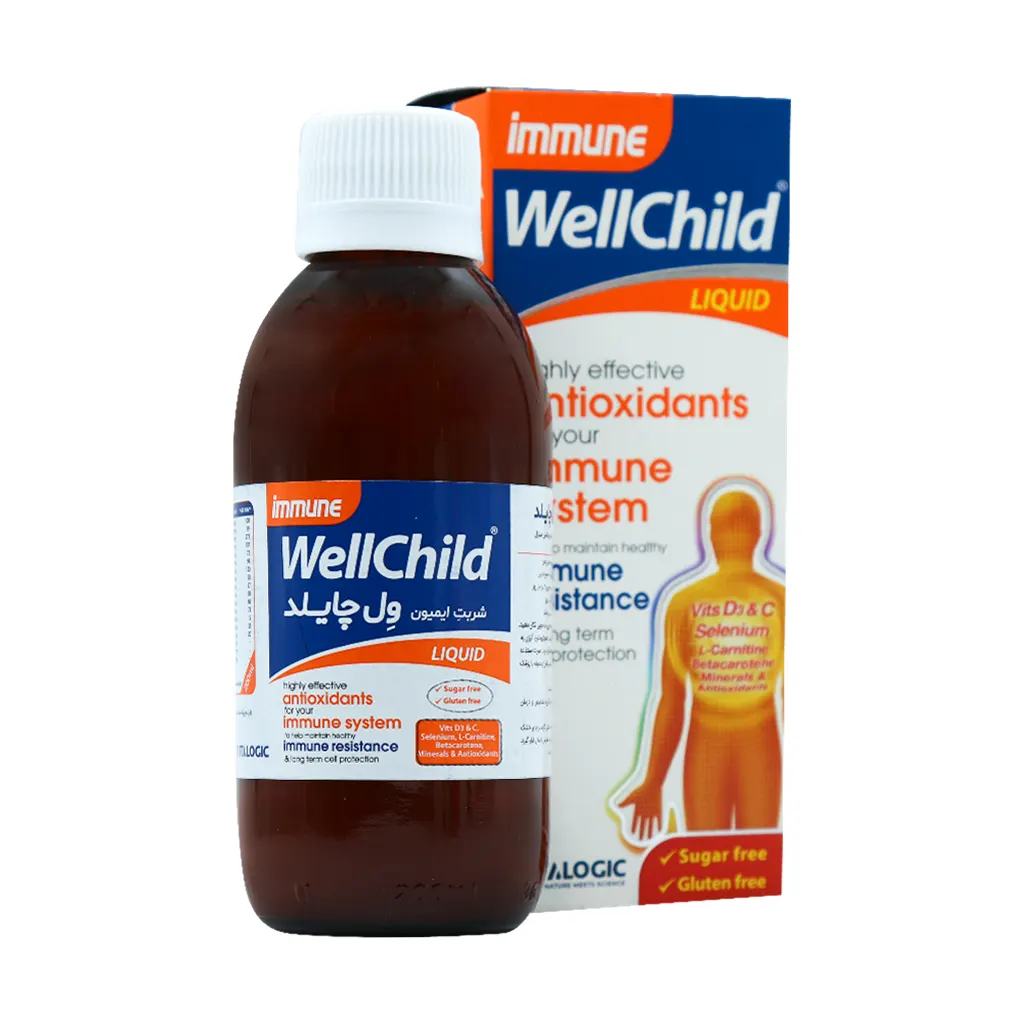 ایمیون ول چایلد (ایمیونیس) شربت 200 میلی‌لیتر با طعم پرتقال و لیمو ویتالوژیک | تقویت ایمنی
