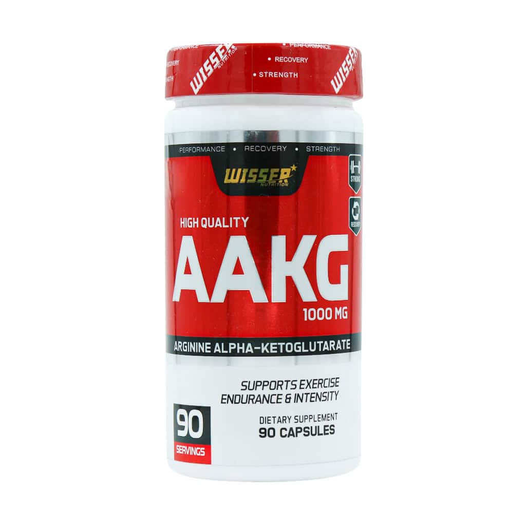 کپسول ویثر AAKG 1000 میلی‌گرم ۹۰ عددی | تقویت پمپ عضلانی، ریکاوری سریع