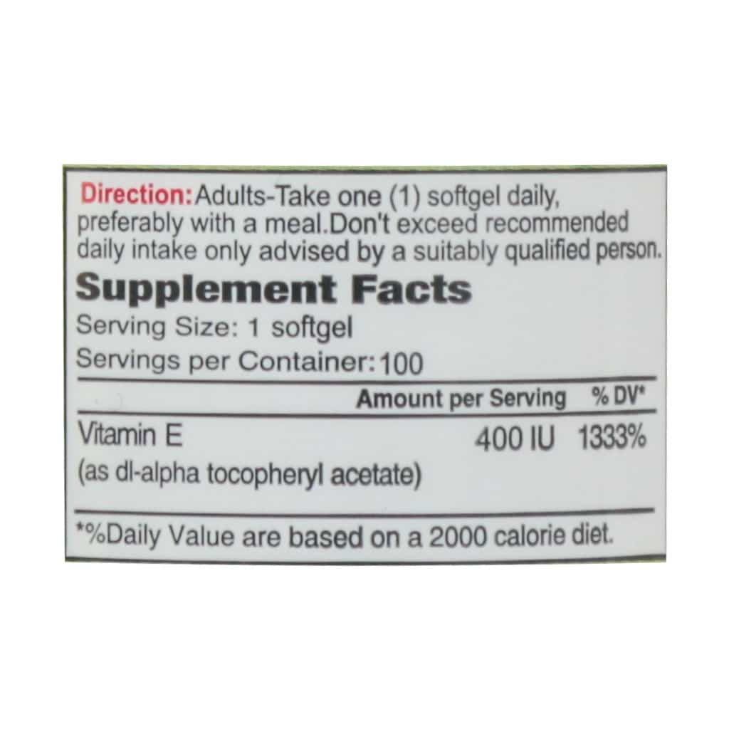 ویتامین E 400 واحد 60 عددی آلفا ویتامینز | آنتی اکسیدان قوی و کمک به سلامت پوست و قلب