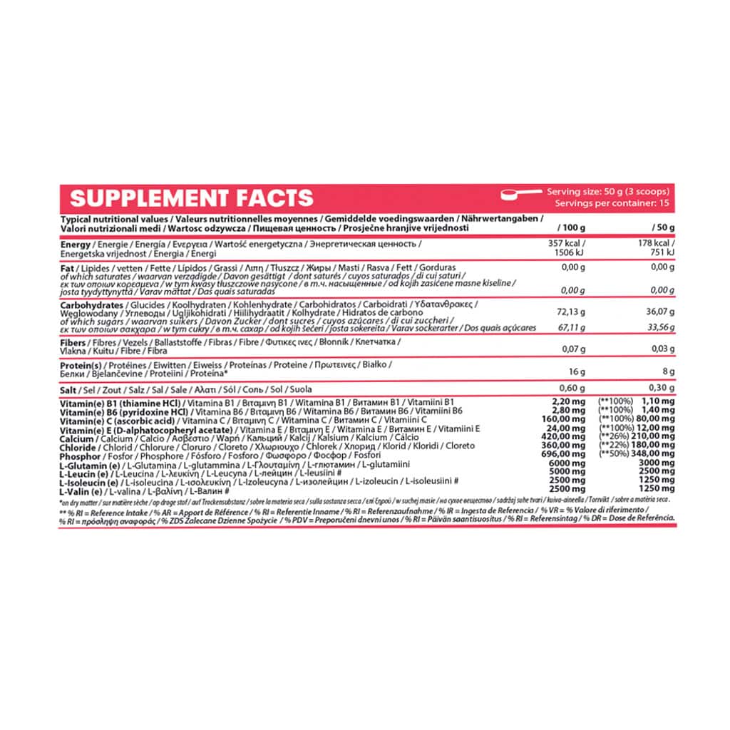 پودر ریکاوری میوه‌های استوایی 750 گرمی کیو ان تی (QNT) | تسریع ریکاوری و بازسازی عضلات