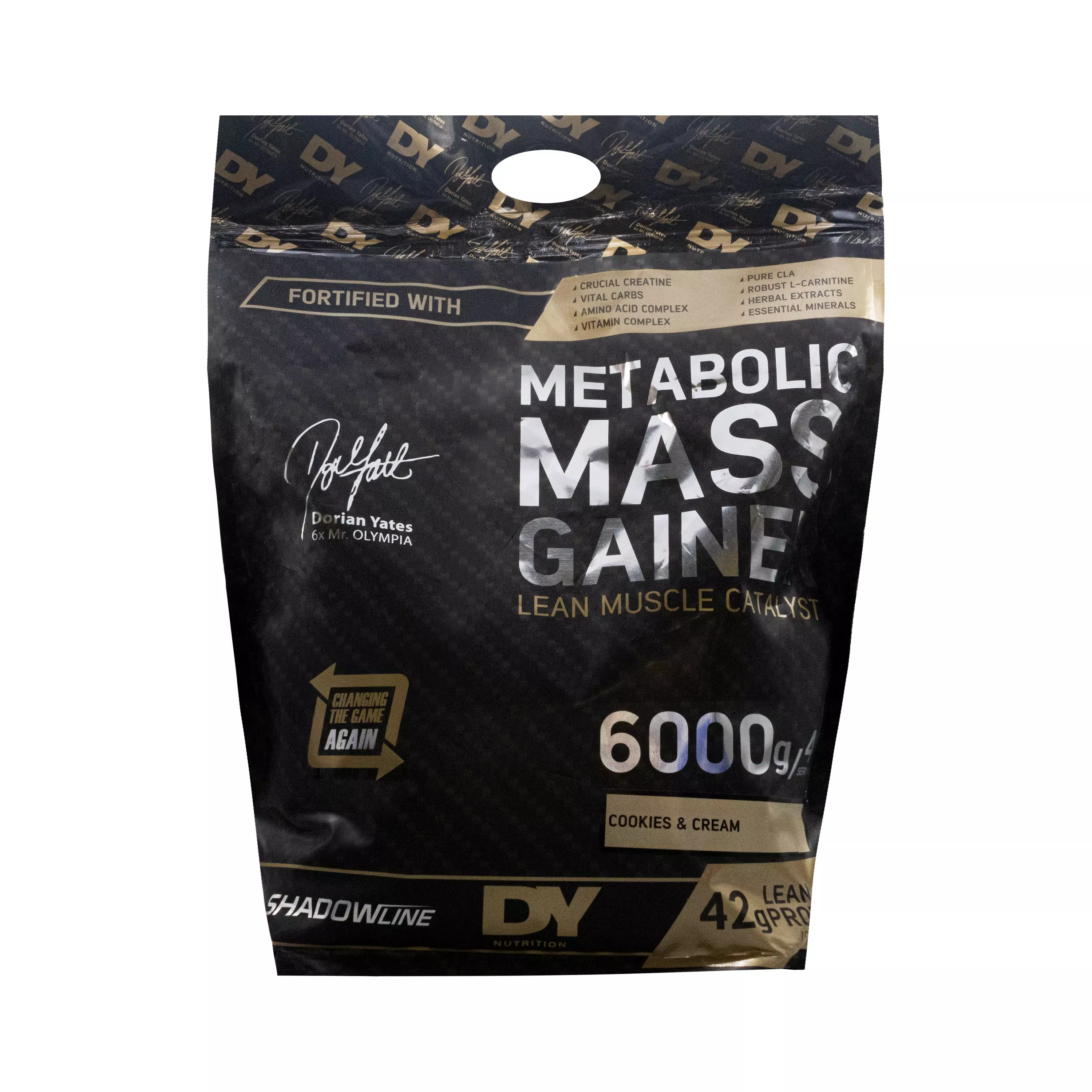 پودر متابولیک مس گینر طعم بیسکوییت کرم دار 6000 گرمی دی وای نوتریشن