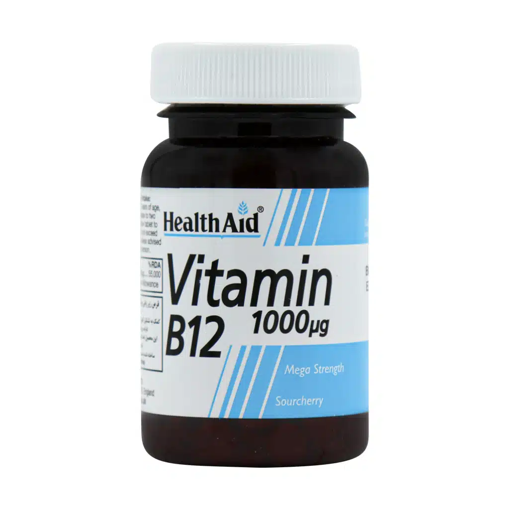 ب 12 1000 میکروگرم 50 عددی هلث اید | تقویت سیستم عصبی و خون‌سازی