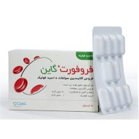 کپسول فروفورت گاین عبیدی 30 عددی | آهن فروس گلایسین سولفات + فولیک اسید با جذب بهتر