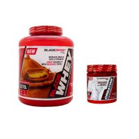پکیج پروتئین وی بلید اسپورت 2270 گرمی طعم شکلات کره بادام‌زمینی + پودر کراتین بلید اسپرت 300 گرم