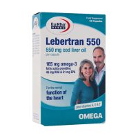 کپسول لبرترن 550 یوروویتال 60 عددی | روغن کبد ماهی + امگا 3 برای قلب و ایمنی